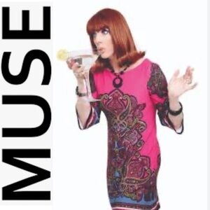 Muse Women’s Shift Dress Pink Paisley Print Size 10. Pristine Condition